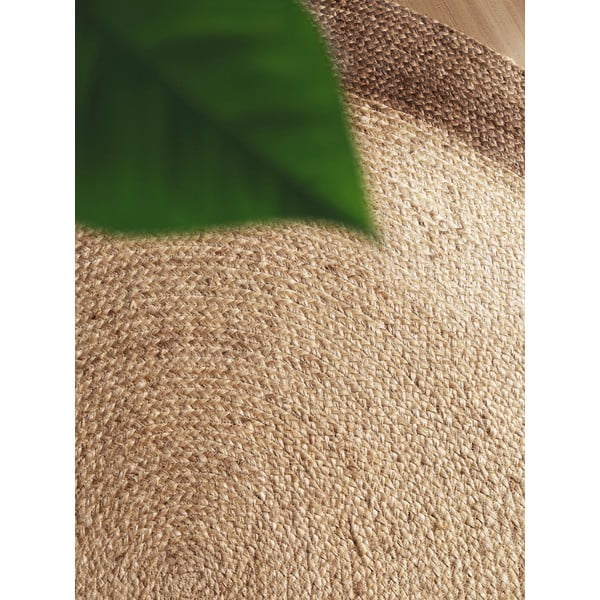 Hall-beež käsitsi kootud kahepoolne džuudist ümmargune vaip ø 240 cm Jutta Greige - Hanse Home-image-3