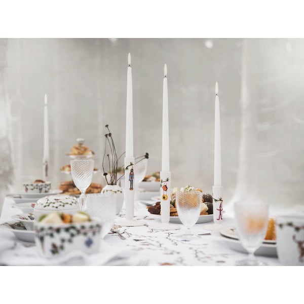 Valge keraamiline jõuluküünlajalg, kõrgus 20 cm Hammershøi - Kähler Design-image-1