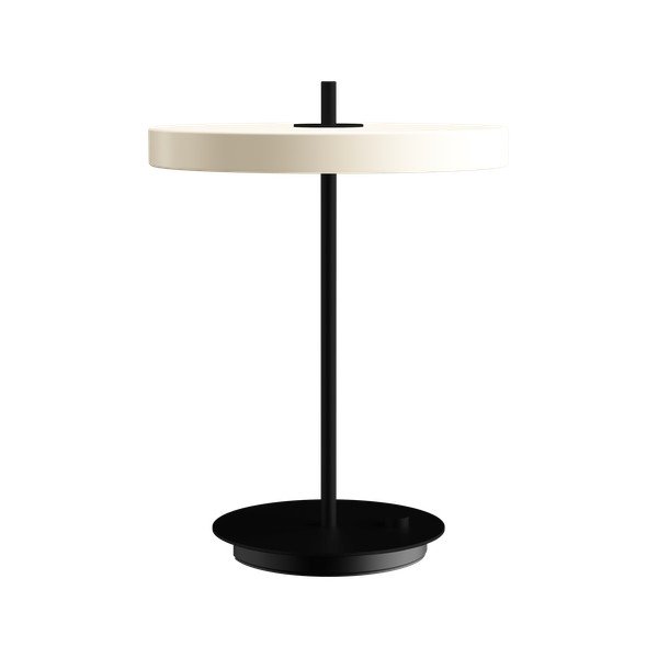 Must-valge dimmerdatav LED-lauavalgusti metallist varjuga (kõrgus 41,5 cm) Asteria Table - UMAGE