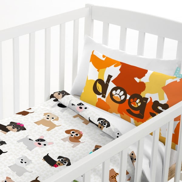 Laste puuvillane tekipadi ja padi Dogs, 100 x 120 cm. - Mr. Fox-image-4