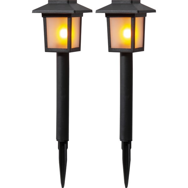 2 päikesepaneeli LED-tulede komplekt, kõrgus 23 cm Flame - Star Trading
