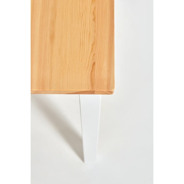 Söögilaud männipuidust, valge konstruktsiooniga, 70 x 70 cm. Sydney - Bonami Essentials-image-3