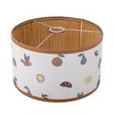 Valge/pruun laste rippvalgusti tekstiilist varjuga ø 34 cm Agnes - Bloomingville Mini