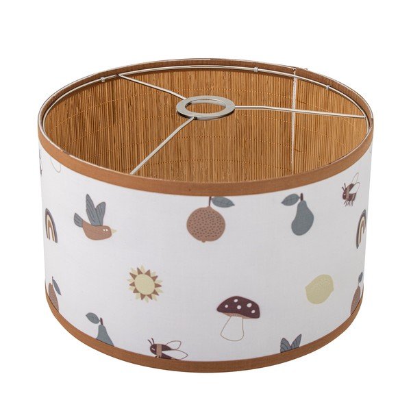 Valge/pruun laste lambivarju tekstiilvarjuga, ø 34 cm Agnes - Bloomingville Mini