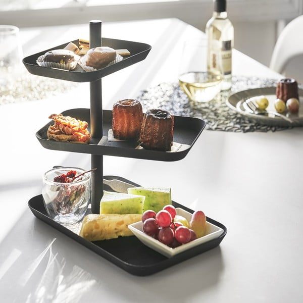 Metallist tasandiline serveerimisalus Tower - YAMAZAKI-image-2