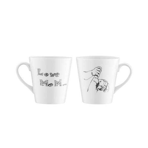 Sada 2 porcelánových hrnků Kutahya Margo