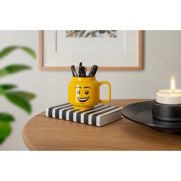 Kollane keraamiline beebimokk 255 ml Head - LEGO®-image-1