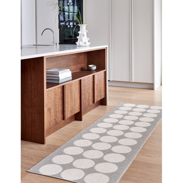 Beež-kreem sise/välisvaip 70x240 cm Hugo Linen Vanilla – Pappelina-image-1