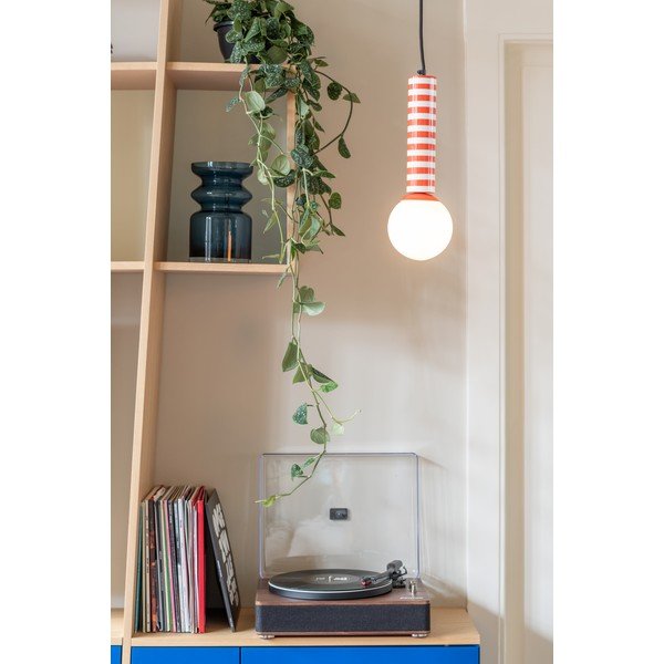 Punane metallist ripplamp ø 12 cm Rayado Retro - Leitmotiv-image-1