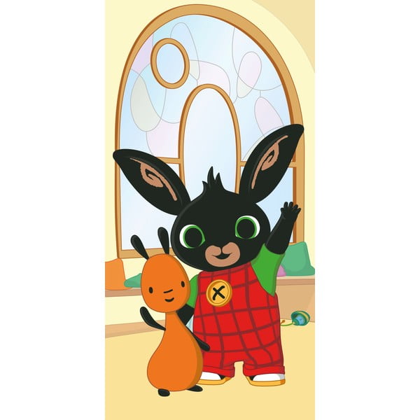 Puuvillane laste rätik 70x140 cm Bing "Hoppity" - Jerry Fabrics