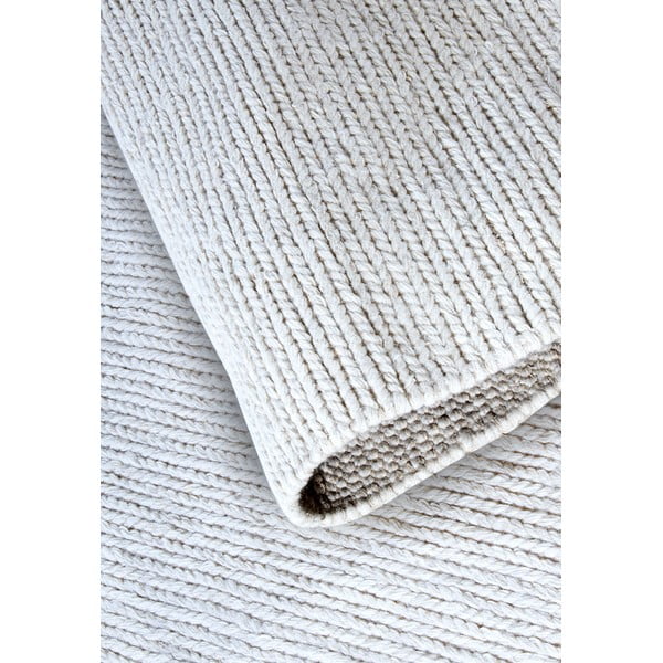 Valge käsitsi kootud ümmargune villane vaip ø 160 cm Francois – Villeroy&Boch-image-3
