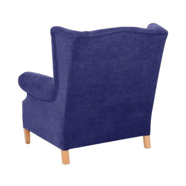 Modré křeslo ušák Max Winzer Harvey Velor-image-2