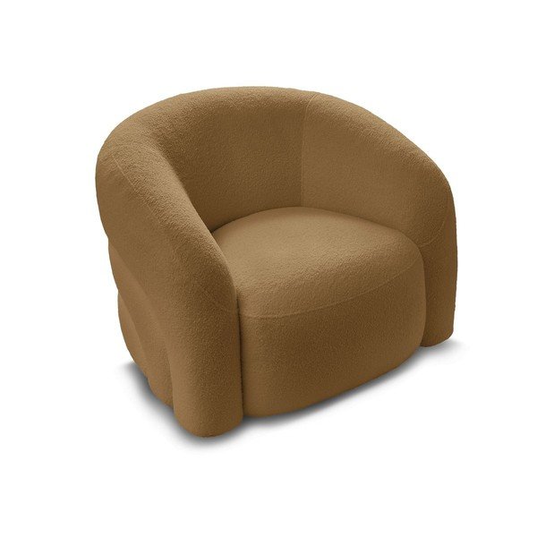 Sinepikarva buklee kangast pöörlev tugitool Elina - Bobochic Paris-image-4