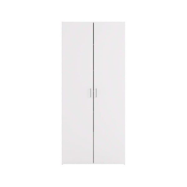 Bílá dvoudveřová šatní skříň Evegreen House Home, výška 175,4 cm