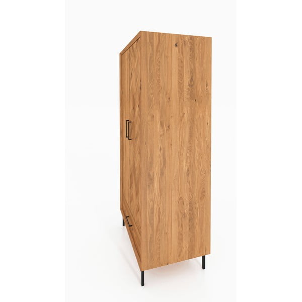 Tammepuidust naturaalset värvi riidekapp 97x196 cm Abies - The Beds-image-3