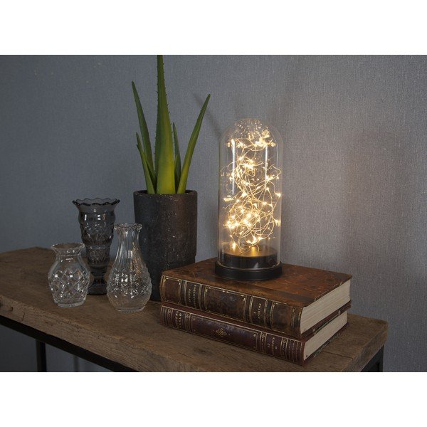 Must LED valgusdekoratsioon Klaaskuppel, kõrgus 25 cm - Star Trading-image-3