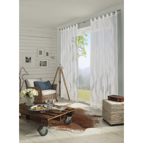 Valge kardin 245x140 cm Scherli - Gardinia-image-2