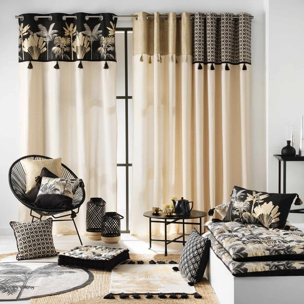 Must-beež kardin 140x240 cm Karaba - douceur d'intérieur-image-4