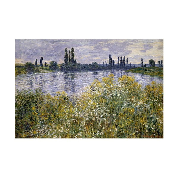 Obraz Claude Monet - Banks of the Seine, 90x60 cm