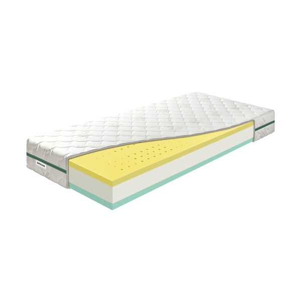 Kõva/keskmise vahuga kahepoolne madrats 160x200 cm BonReFresh BIO - BENAB-image-2