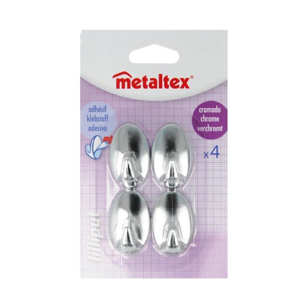 Komplekt 4 plastist isekleepuvat konksu Greg - Metaltex-image-2