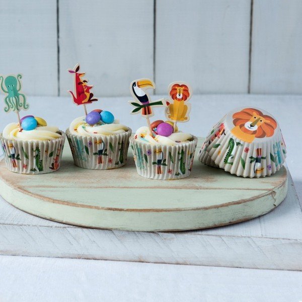 Sada pro zdobení cupcaků Rex London Colourful Creatures-image-1
