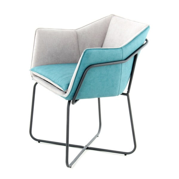 Šedo-modrá jídelní židle 360 Living Miretta