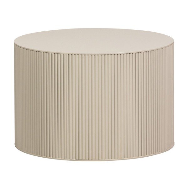 Beež ümmargune kohvilaud ø 60 cm Sanne - WOOOD