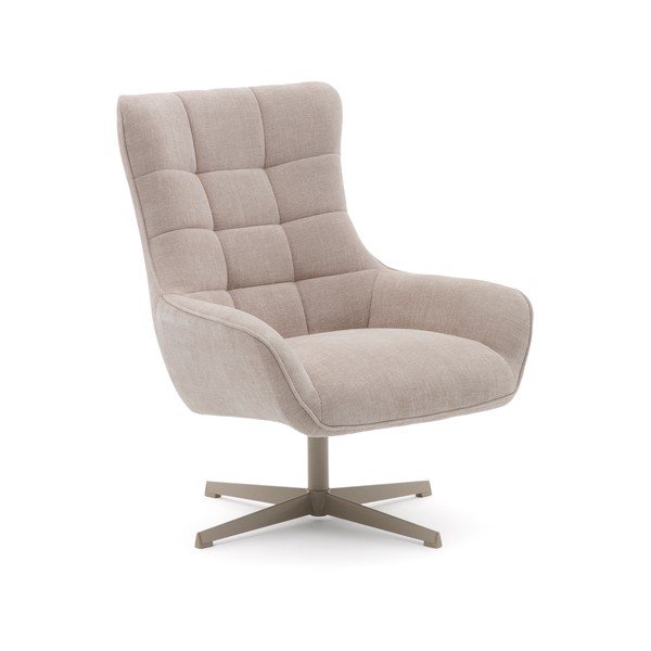 Beež pöörlev šenillist tugitool Teryl - Kave Home