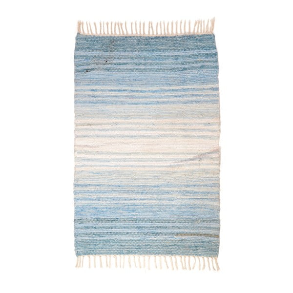 Modro-bílý koberec InArt Stripes, 60 x 120 cm