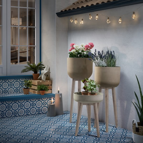 Betoon lillepoti kate  ø 36 cm Stahl – Kave Home-image-1