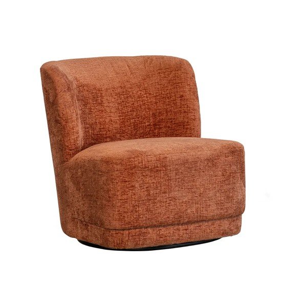 Oranž sametist tugitool Atty - WOOOD