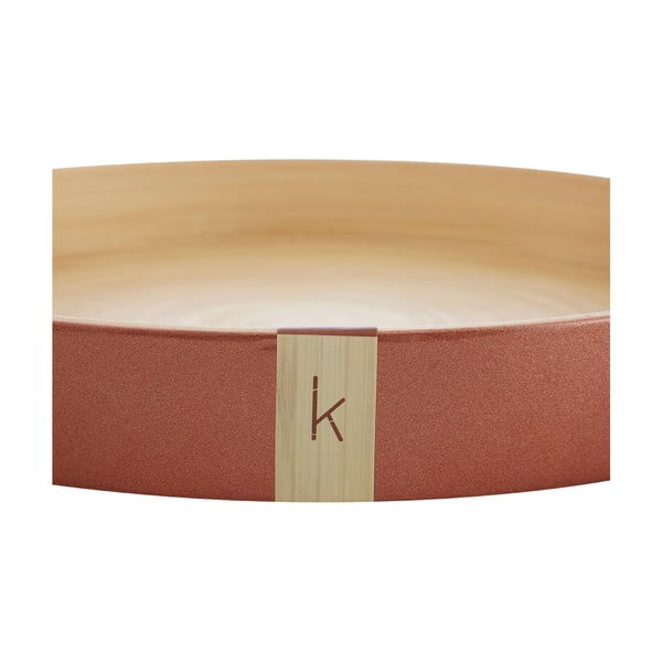 Servírovací podnos z bambusu v bronzové barvě Premier Housewares, ⌀ 35 cm-image-3