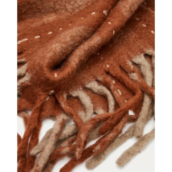 Villast ja segakiududest valmistatud tekk 130x170 cm Mayela - Kave Home-image-1