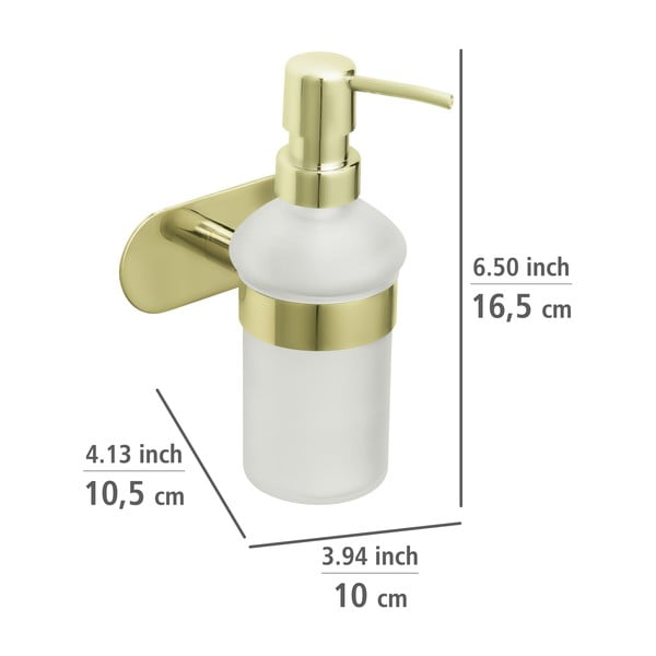 Roostevabast terasest kuldset värvi isehoidev seebidosaator 0,2 l Orea Gold - Wenko-image-3