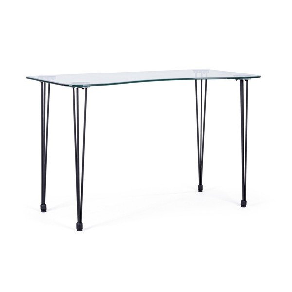 Töölaud klaasist pealispinnaga 60x120 cm Rondo - Bizzotto