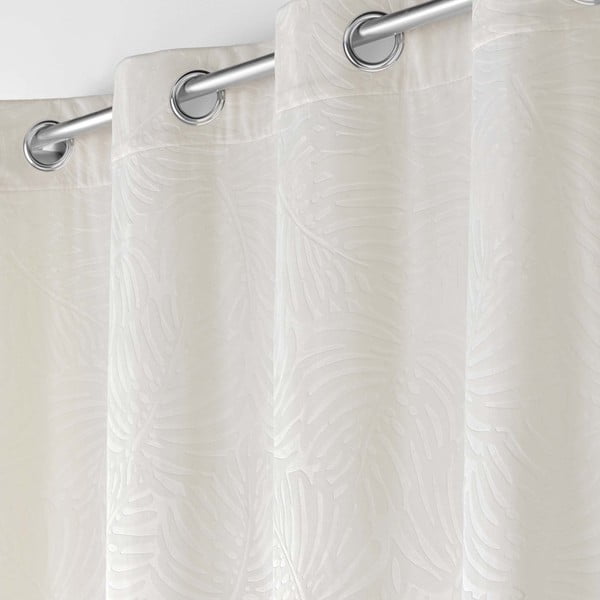 Kreem sametist kardin 140x240 cm Analia - douceur d'intérieur-image-1