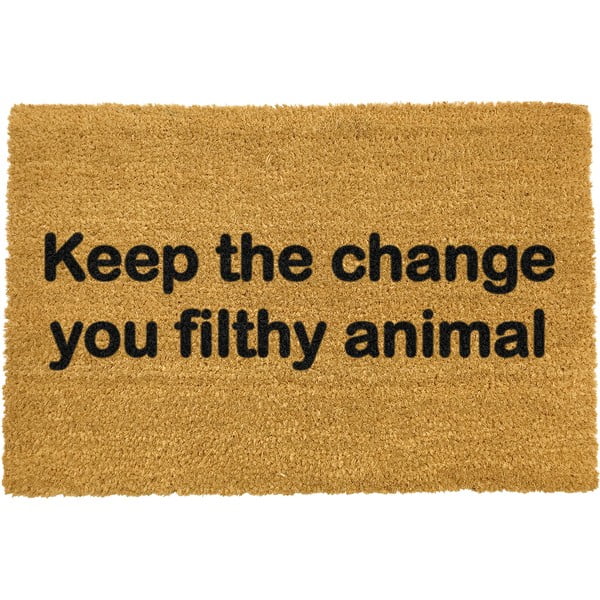 Looduslik kookosmatt Keep The Change, 40 x 60 cm Keep the Change - Artsy Doormats