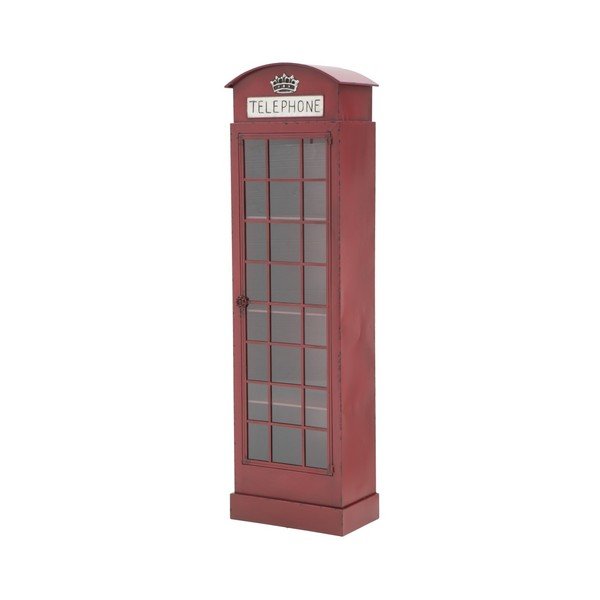 Punane raudne vitriin Londoni telefonikabiin, kõrgus 180 cm - Mauro Ferretti-image-3