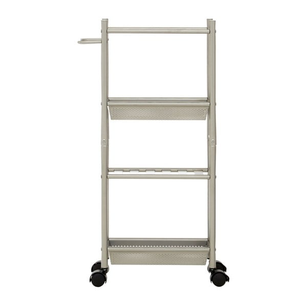4patrový úložný vozík s policemi a 2 košíky Premier Housewares-image-2