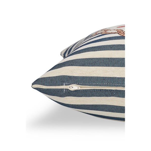 Povlak na polštář Maritim Framed Blue, 45 x 45 cm-image-1