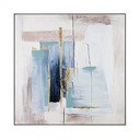 Käsitsi maalitud raamiga lõuendimaal, 88x88 cm Crown – Bizzotto