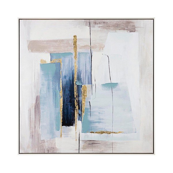 Käsitsi maalitud raamiga lõuendimaal, 88x88 cm Crown – Bizzotto