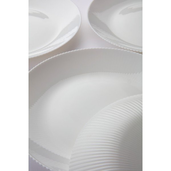 Valged klaastaldrikud komplektis 4 tk ø 25 cm Alessia - Jotex-image-2