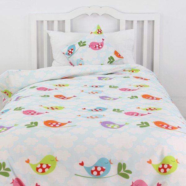 Laste puuvillane padi ja padi , 140 x 200 cm Little Birds - Mr. Fox-image-1