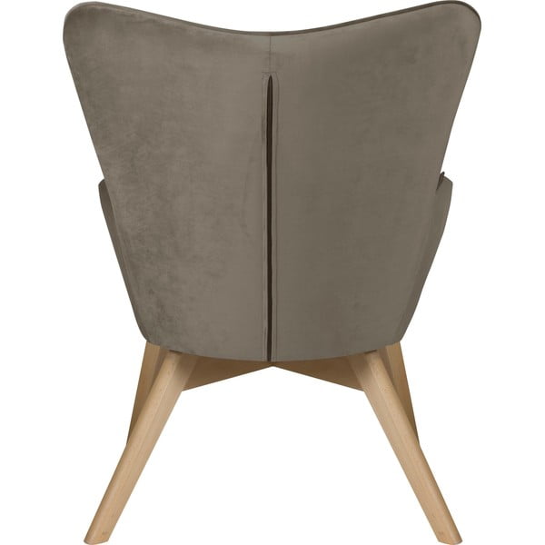 Helepruun sametist tugitool koos jalatoega Niko - Ropez-image-4