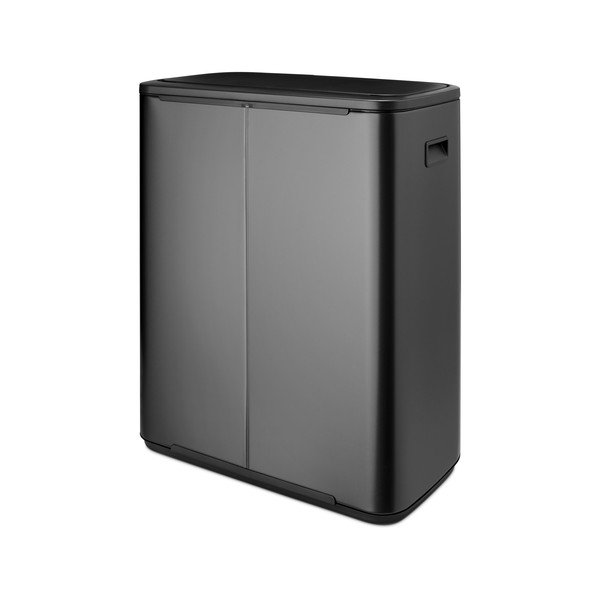 Tumehall terasest prügikast jäätmete sorteerimise jaoks 60 l Bo Touch Bin - Brabantia-image-3
