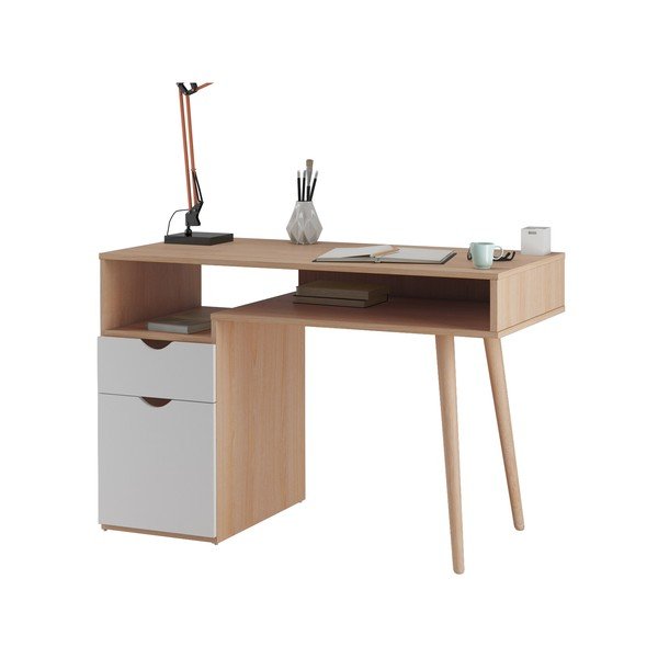 Töölaud tammepuust 55x120 cm Scandi - Støraa-image-3