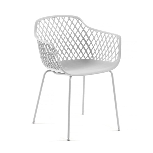 Valge metallist aiatool Quinn - Kave Home