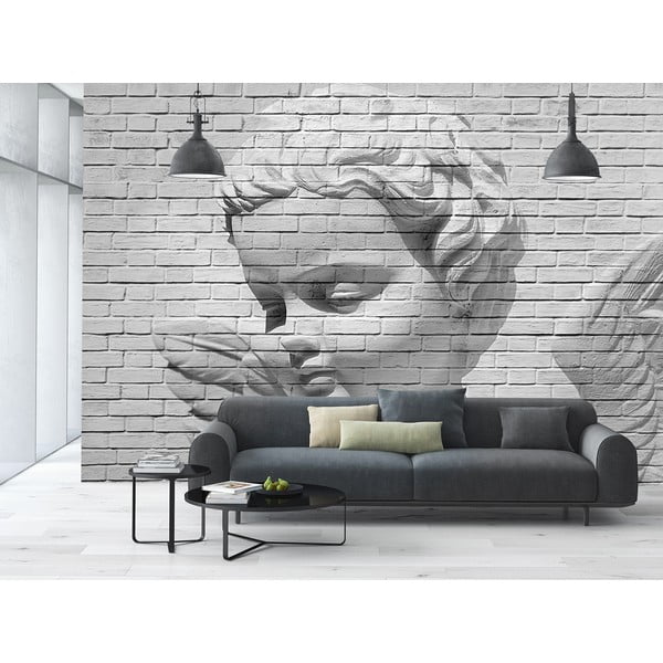 Velkoformátová tapeta Angel Brick Wall, 366x254 cm